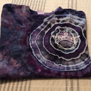 Purple tie dye shirt from Poncho’s Surf Shop in Pismo Beach, CA